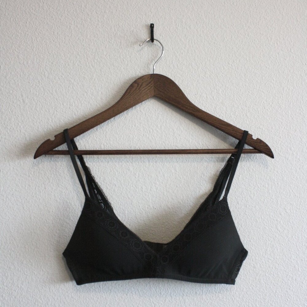 Aerie Real Happy Wireless Bra Gray